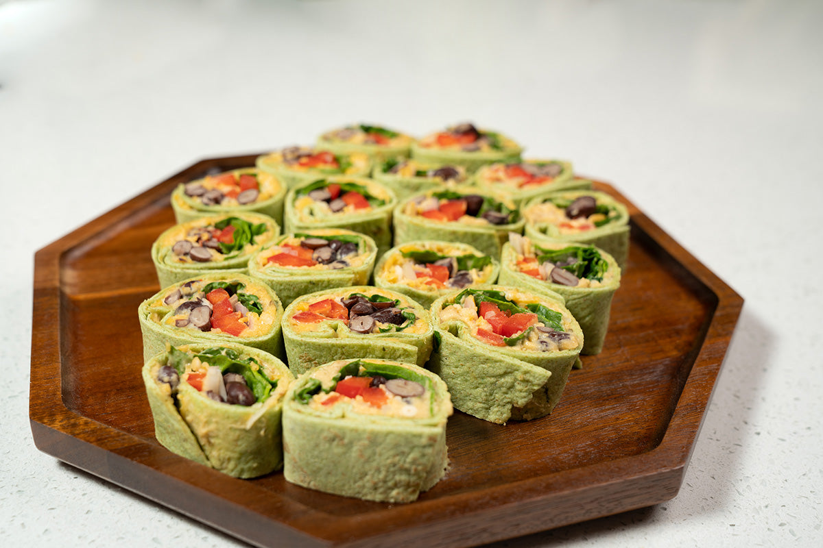 Party Recipe: Vegetarian Pinwheel Wraps - Best In Nature