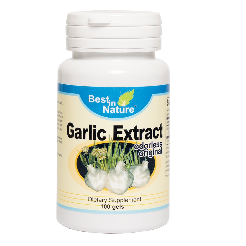 Garlic Extact Garlic Extract (Odorless Original) 100 Gels | Best in Nature - Best In ...