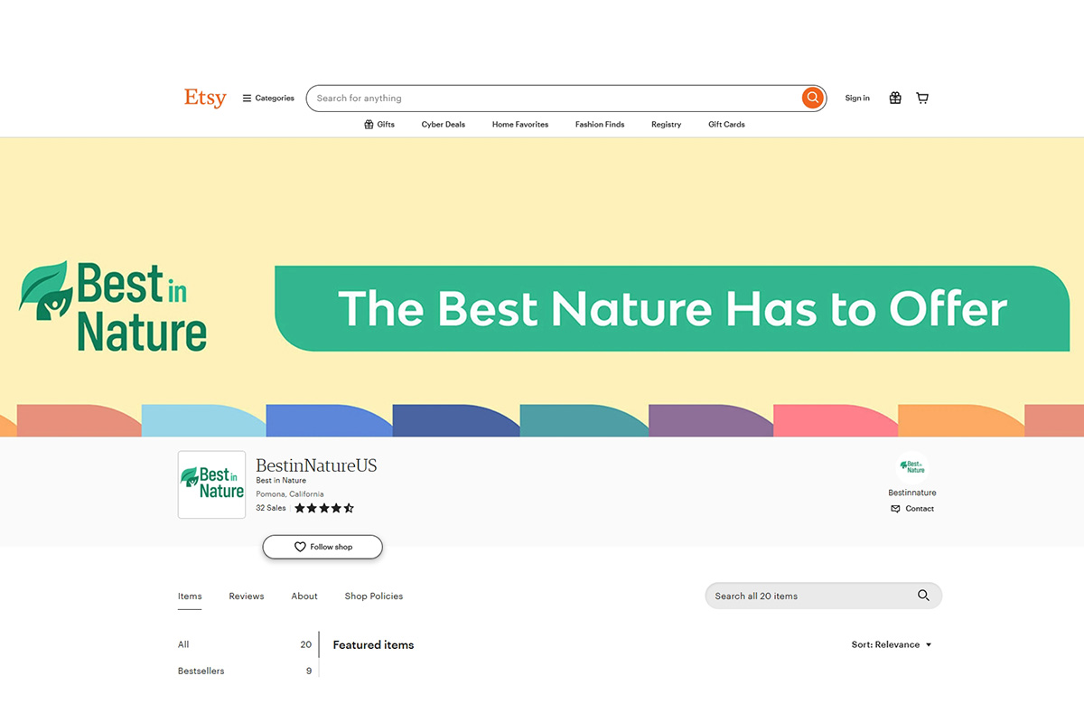 Best in Nature is on Etsy